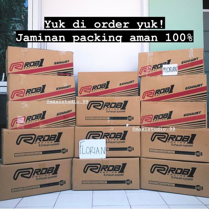 BURUAN,. KNALPOT ROB1 ROB 1 ORIGINAL AEROX NMAX PCX 150 VARIO ADV 150 CAP V