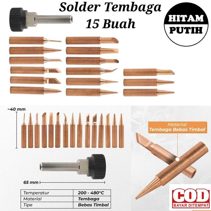 PREMIUM Kepala Solder Tembaga 60 Watt Timah Mata Solder Listrik
