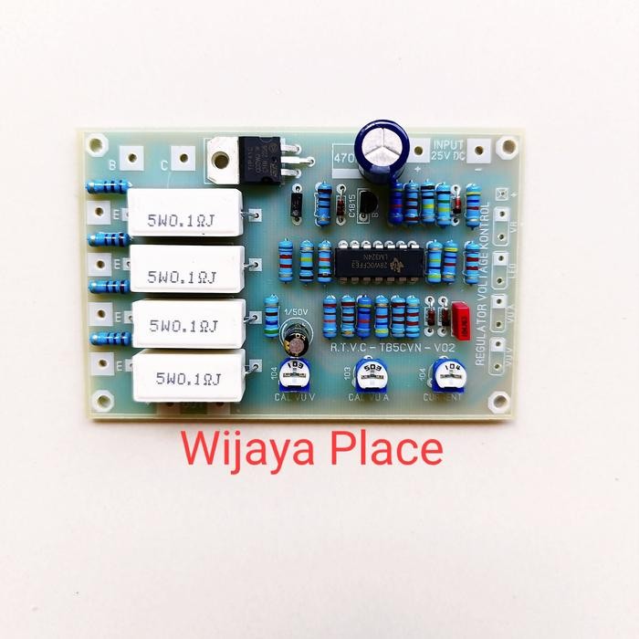 PREMIUM Kit power supplay RTVC 30 amp pcb fiber resistor kaki tembaga full update komponen