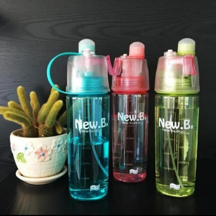 ID BOTOL MINUM NEW B SPORT SPRAY WATER BOTTLE 600 ML BOTOL SEMPROT / BOTOL MINUM NEW B SPORT SPRAY
