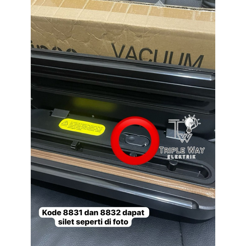 Bombardilomedis Vacuum Sealer Makanan Kering/Basah (Bukan Kuah) / Mesin Press Plastik Vacum Vipoo &