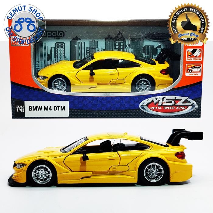 Apolo Msz Bmw M4 Dtm Metalic Yellow Miniatur Mobil Bmw M4 Dtm #Gratisongkir