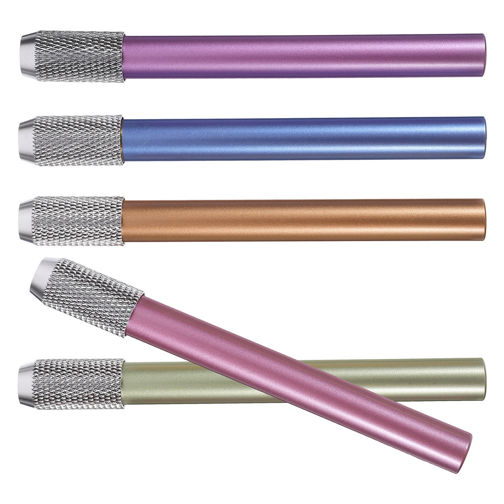 

3Pcs Pencil Holder Silver Pencil Extension Single For Colored Pencils Tools School Supplies