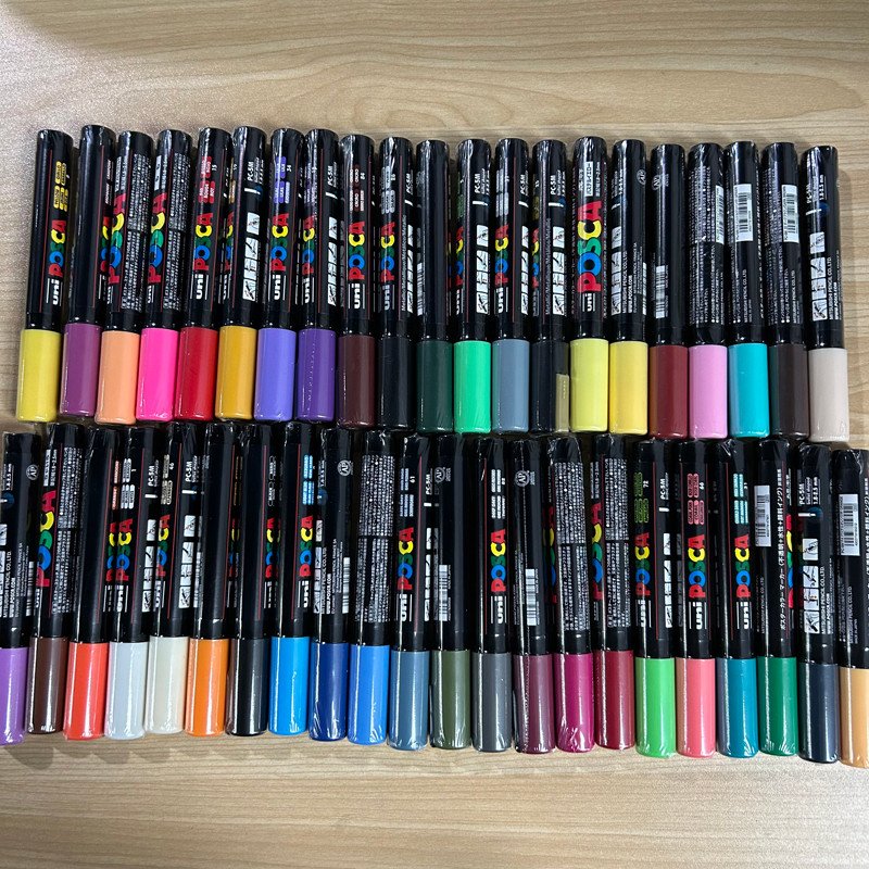 

1Pcs Uni Posca Pc-5M Paint Marker Pen 54 Colors Acrylic Art Drawing Painting Pens Medium Point