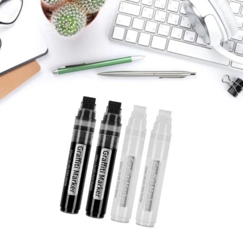 

1Pc Marker 15Mm Wide Tip Large Acrylic Paint Pens Wear Resistant Non Fading Practical Student