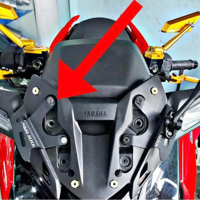 Breket Serpo Spion Yamaha XMAX 2023 Bracket Spion XMAX New Connected