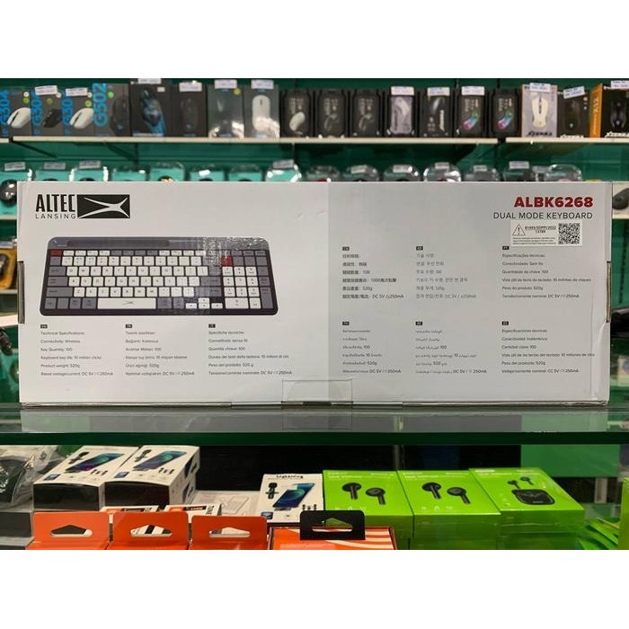 JTTOP" KEYBOARD DUAL MODE ALTEC LANSING WIRELESS/BLUETOOTH ALBK6268