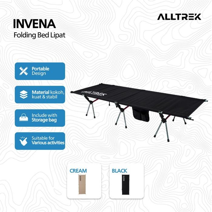 ALLTREK Folding Bed INVENA Velbed Lipat Camping Portable