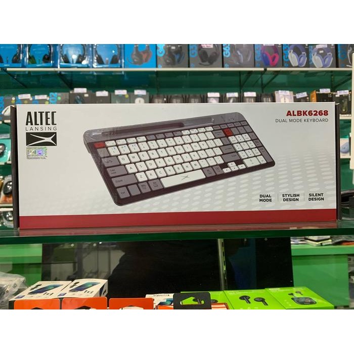 TERMURAH - Keyboard Dual Mode Altec Lansing Wireless/Bluetooth ALBK6268