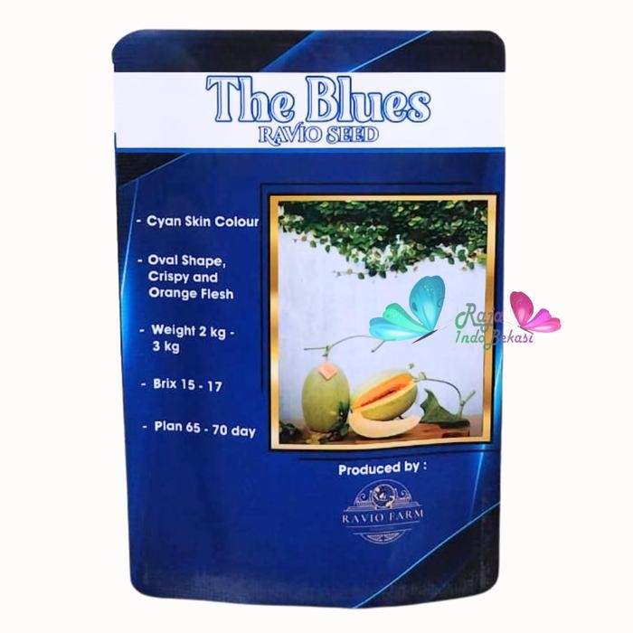 Terlaris TERLARIS BENIH F1 Melon THE BLUES KEMASAN ASLI 10 GRAM Biji Melon Ekslusif Bibit Melon
