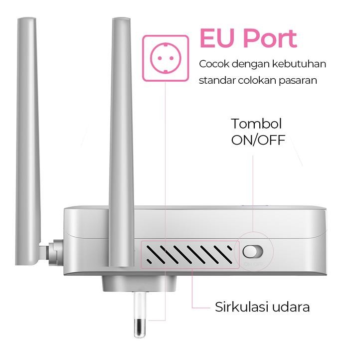 Hi Net Wifi Extender 6 Antena 300M Wifi Repeater Wireless Wifi Range Extender Gigabit 5G Penguat