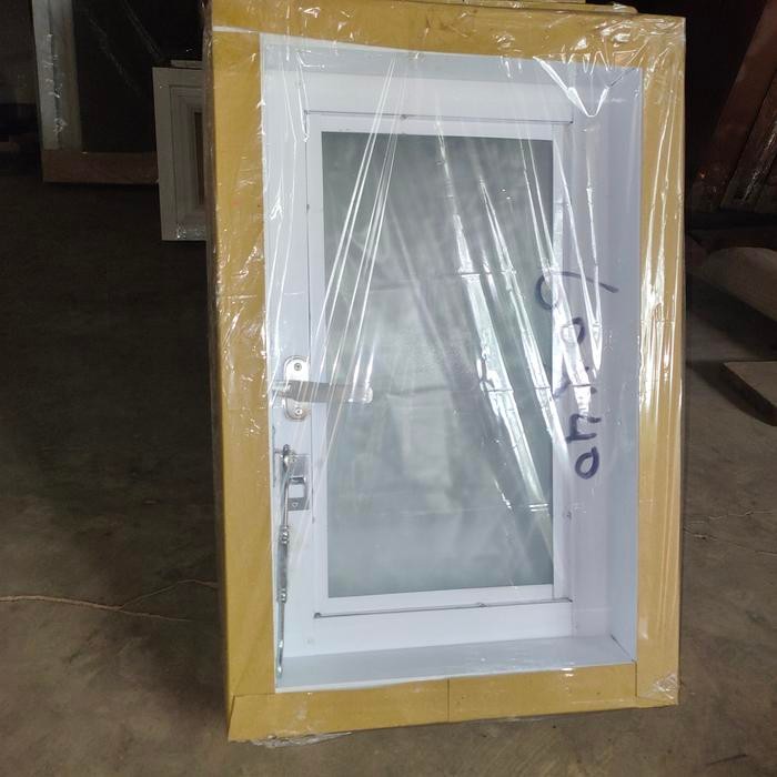 TERLARIS jendela bouven minimalis premium full baja galvalum motif kaca bening