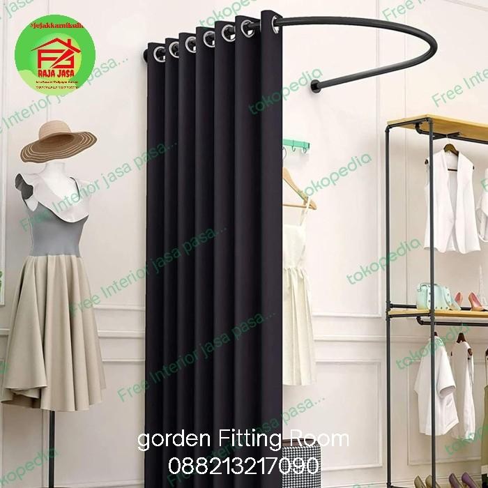 ..... Gorden Fitting Room Kamar Ganti Gorden Ruang Ganti W Hitam
