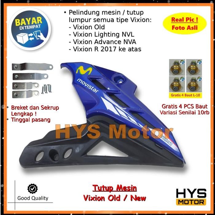 TOP TUTUP MESIN VIXION NEW & OLD - COVER ENGINE VARIASI TRANSFORMER MOTOR VIXION NVL 2013 2014 NVA