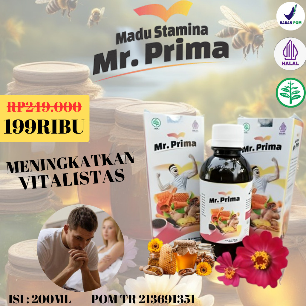 Mr Prima Madu Penambah Stamina Prima Meningkatkan Gairah Mengatasi Lemah Syahwat