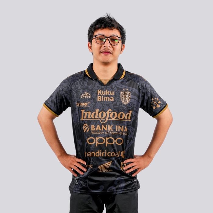 Bali United Jersey Bola Bali United Black Jersey Supporter 2024 Produk Unggulan