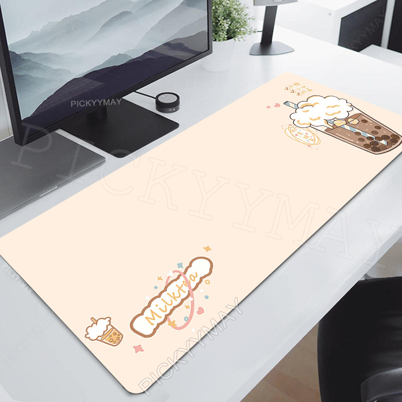 

Milktea Gaming Mousepads Desk Rug Gamer Mousepad Large Mouse Mat Cute Bear Desk Pads Keyboard Mats