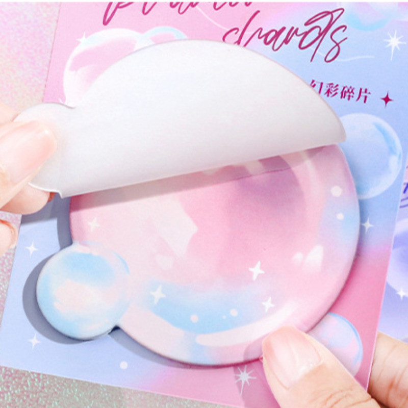 

1 Piece Lytwtw'S Adhesive Cute Cartoon Notes Notepad Memo Pad Office School Supplies Stationery