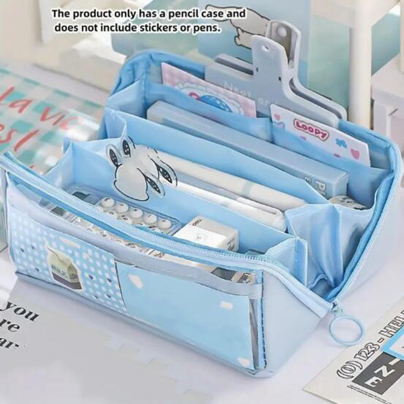 

Flip Prism Pencil Bag Transparent Large Capacity Stationery Box New Junior High School Student