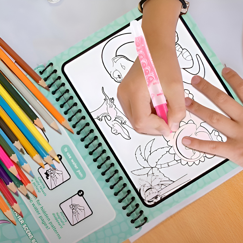 

Children'S Magic Picture Book Can Be Repeatedly Doodled Using Clean Water Painting And Coloring