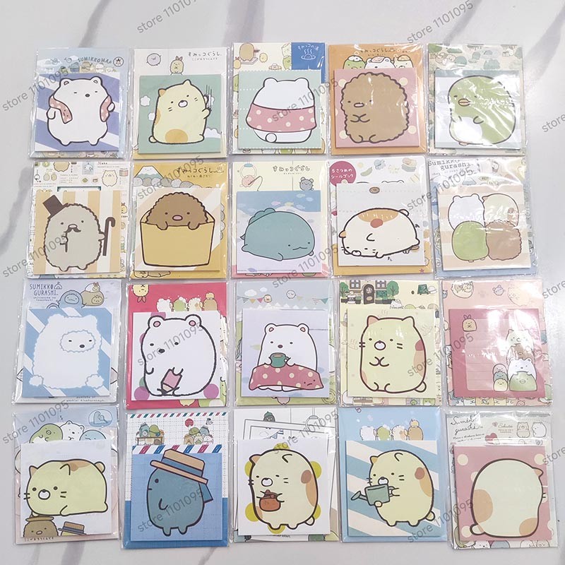 

Cute Sumikko Gurashi Memo Pad Sticky Notes Label Notepad Planner Post Kawaii Stationery Office