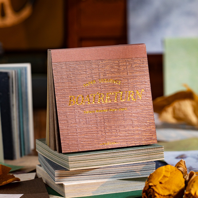 

50Pcs/Lot Memo Pads Material Paper Paper Sequences Junk Journal Scrapbooking Cards Retro Background