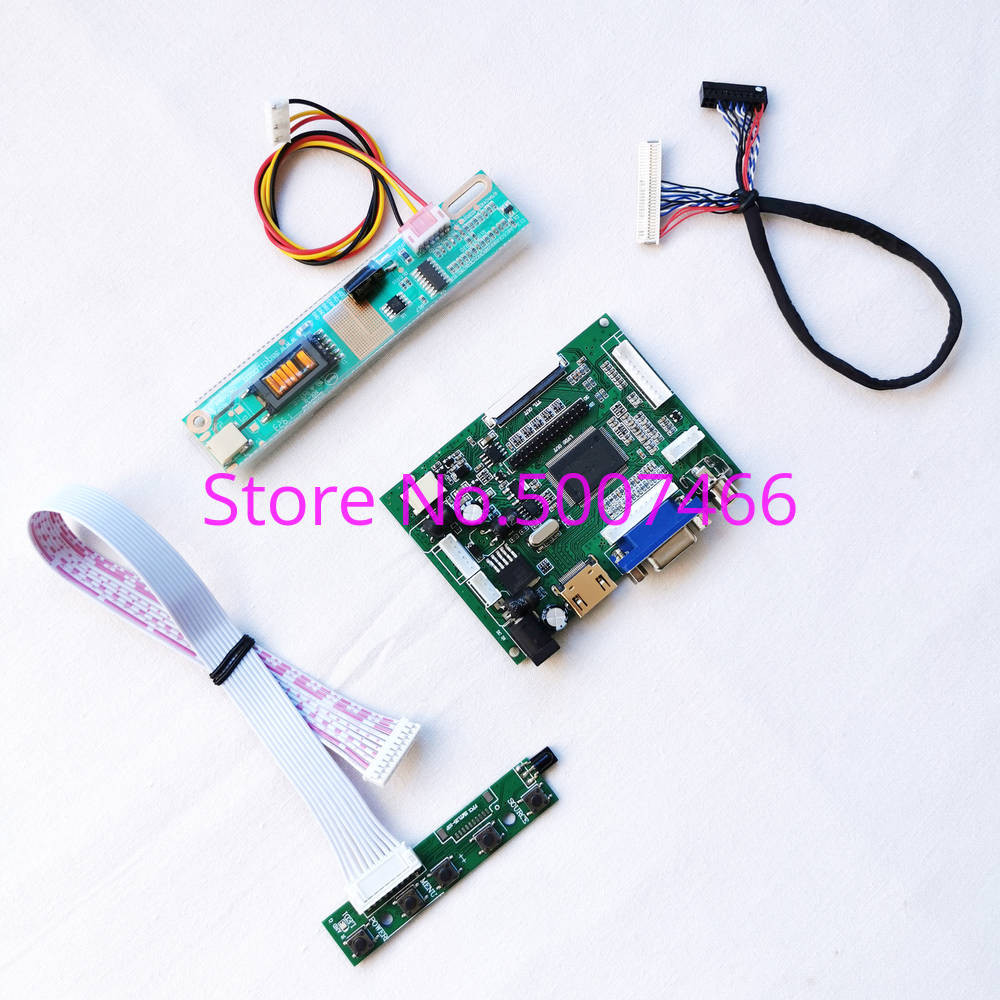 Fit B154EW08 V.1/V.0 30-Pin LVDS Cable 15.4" VGA AV 1CCFL Inverter LCD Screen 1280*800 Monitor Contr