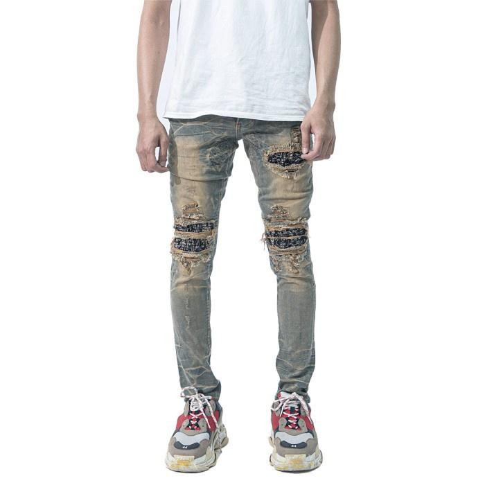 Wearon- M1 Tri Batik - Vintage Blue - Celana Jeans