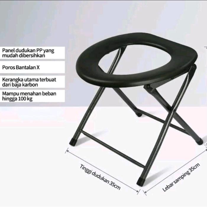 PROMO KURSI TOILET WC DUDUK PORTABLE UNTUK IBU HAMIL DAN ORANG TUA DEWASA Besi toilets Kotak