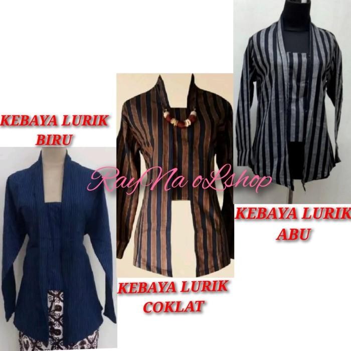 BAJU KEMEJA JAWA WANITA KEBAYA LURIK ATASAN PAKAIAN ADAT TRADISIONAL ADAT JAWA SOLO JOGJA