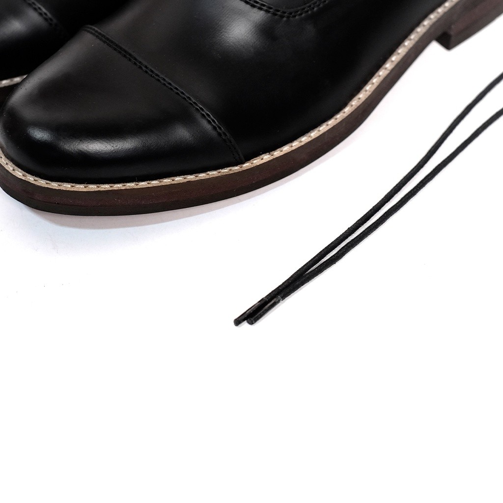 Brygan Craftmanship - Tali Sepatu Bulat Rounded Hitam