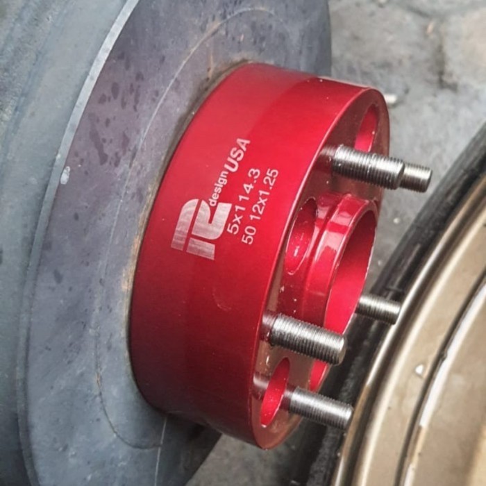 Adaptor spacer Roda 5 cm Lubang baut 5, spacer velg mobil R2 terlaris