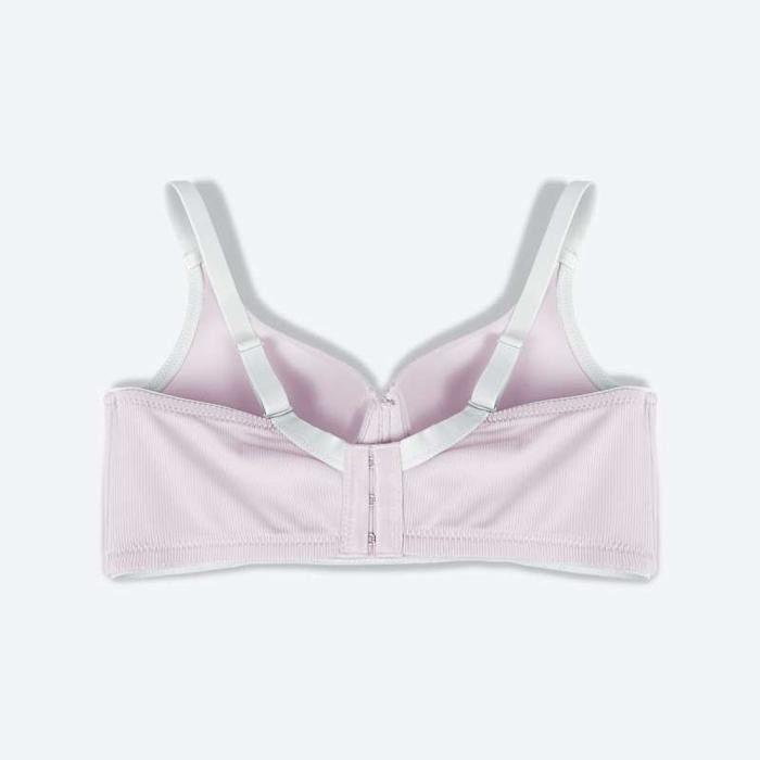 Satinya- Young Curves Bra Wireless Basic Microfiber Contrast Full Cup D C03-10337D