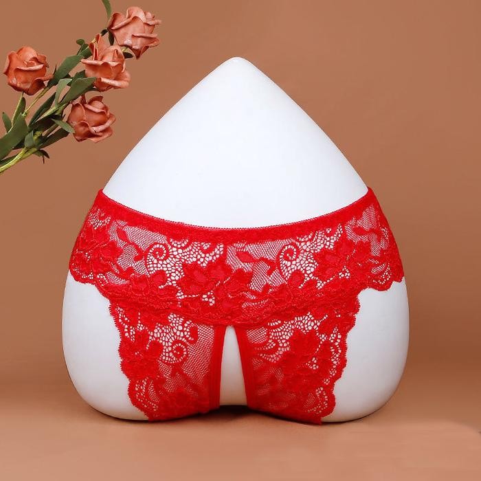 Satinya- Celana Dalam Wanita Jumbo Open Crotch G String Transparan C0250