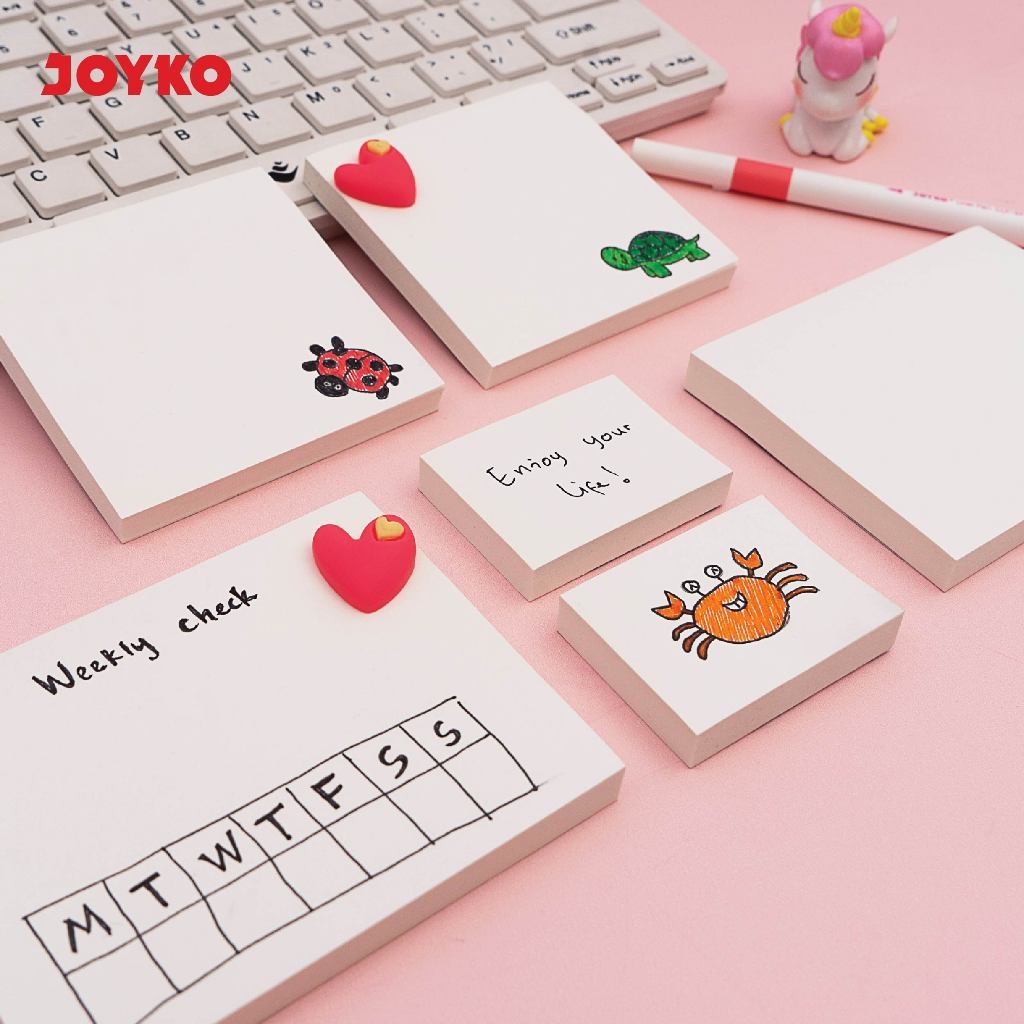 

Joyko Memo Stick Sticky Notes WHITE / Kertas Memo Joyko Tempel Catatan Note PUTIH - RAJA BIGBOX