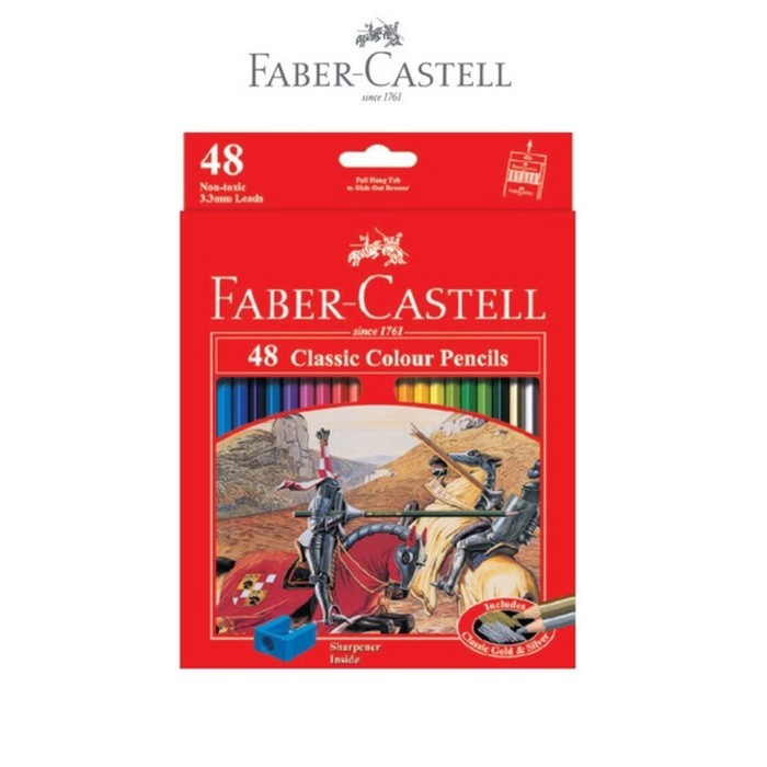 

FABER CASTELL 48 CLASSIC COLOUR PENCILS / PENSIL WARNA FABER CASTELL 48 WARNA - RAJA BIGBOX