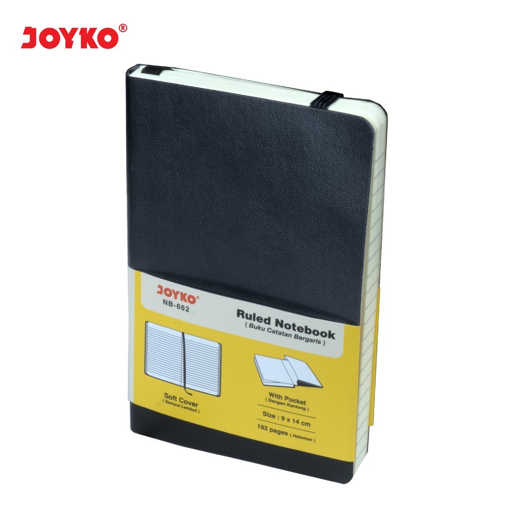 

JOYKO NOTEBOOK DIARY A6 RULED LINE SOFT COVER / BUKU CATATAN GARIS AGENDA JURNAL A6 JOYKO KECIL KULIT NOTE GARIS NB-662 - RAJA BIGBOX