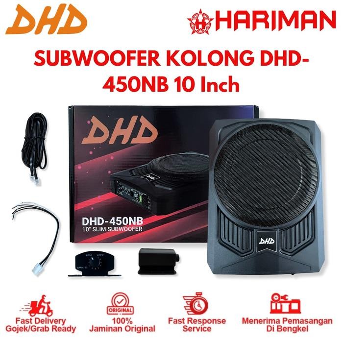 Subwoofer Kolong Mobil Slim Aktif 10 inch dhd-450nb