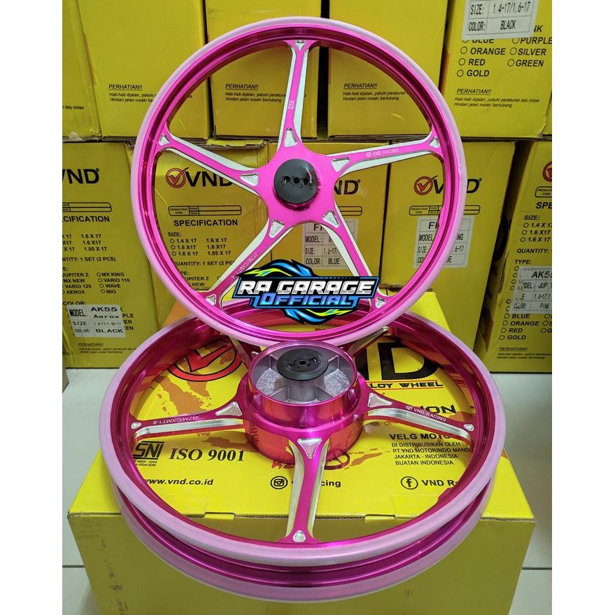 Velg Racing VND AK 55 Satria FU FUFI Sonic150 Supra GTR F : 160x17 R: 160x17