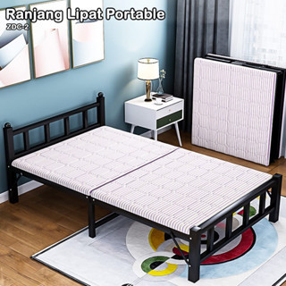 GOUP88 RANJANG LIPAT BESI TEMPAT TIDUR LIPAT MULTIFUNGSI PORTABLE RANJANG LIPAT FOLDING BED SUDAH