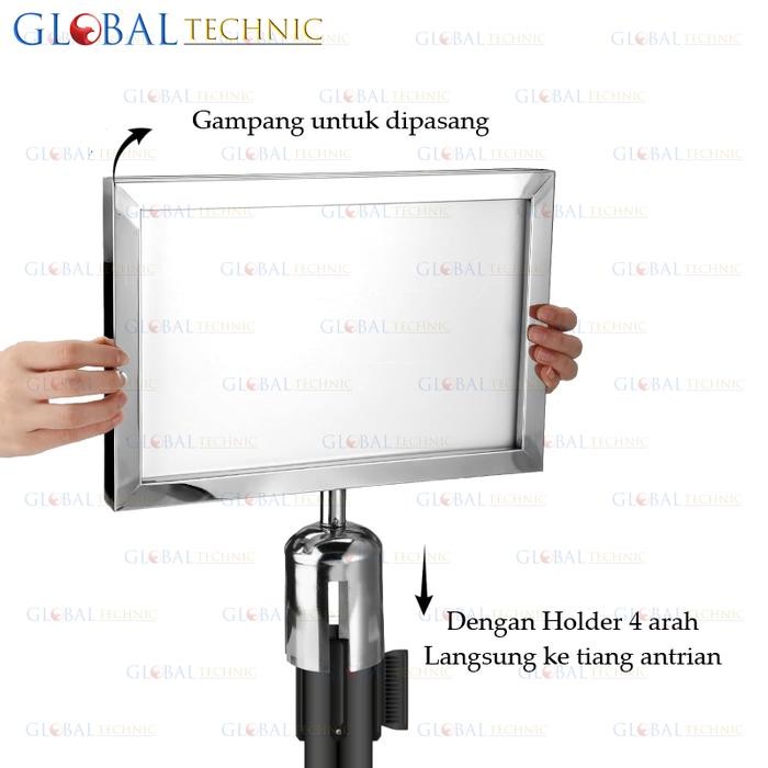 

Standing Barrier Queue Line / Tiang Antrian Stainless Pembatas Jalan