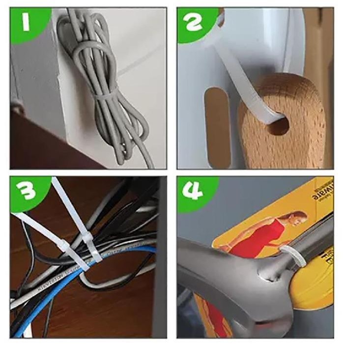 

HZ Cable Ties 4,8 x 500 mm Black and White