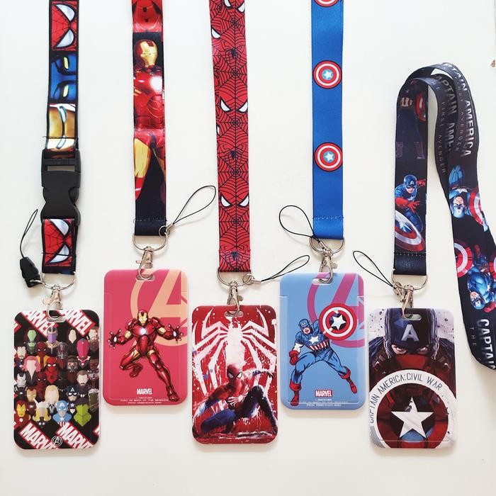 

ID Card Holder Name Tag Lanyard / Kalung Kartu Superhero Marvel