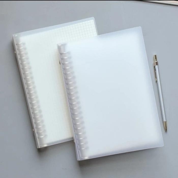 

buku binder cover unik A5 dan B5 Hitam Paper Stationery Transparan