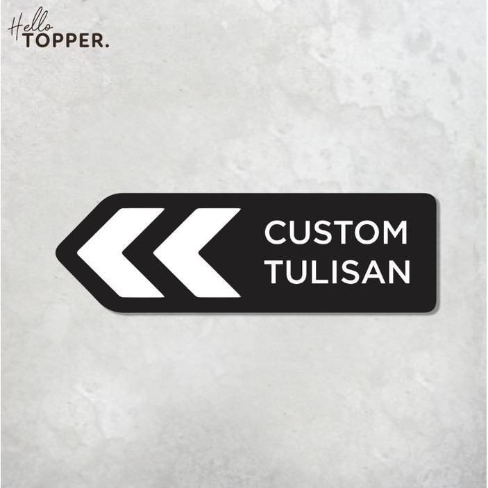 

Custom Tulisan Sign Akrilik Panah Penunjuk Arah Tempat UV Print Acrylic Signage Board Papan Tanda