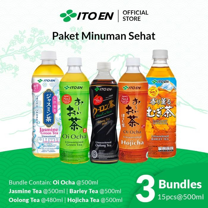 

ITO EN Paket Minuman Sehat No Sugar isi 15 pcs (3 Bundle) - 5 Varian Rasa