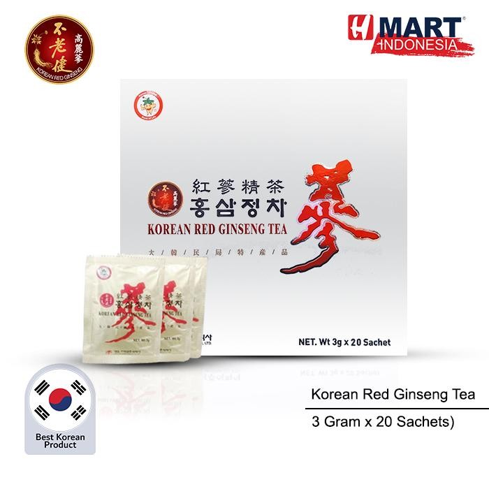 

Korean Red Ginseng Tea Premium - Teh Ginseng Merah Extract Korea 20 Sachets