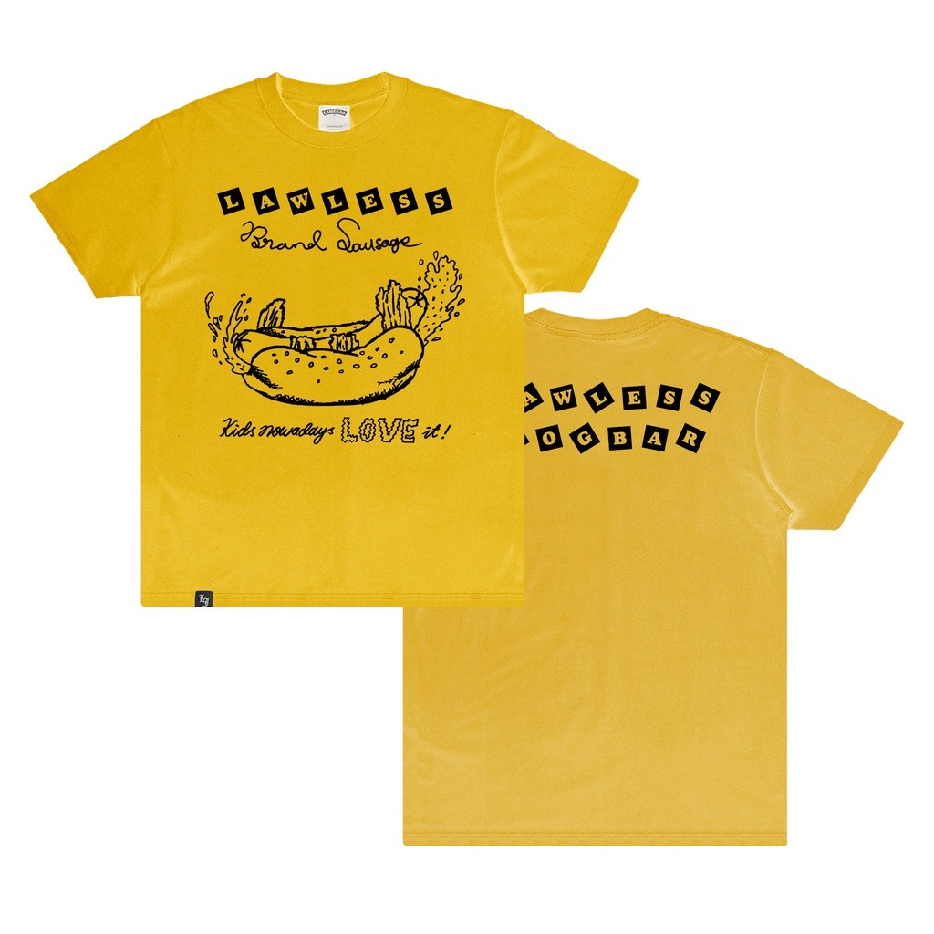 【COD】Lawless Dogbar - House Brand Tshirt - Yellow