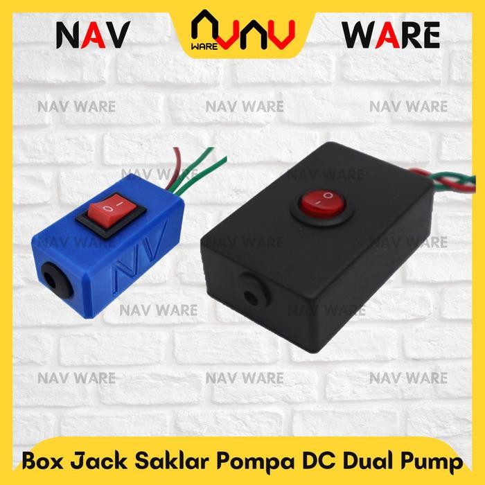 Ready JT Box Jack DC Female Saklar On Off Kotak - Pompa HIU Dual Double Pump