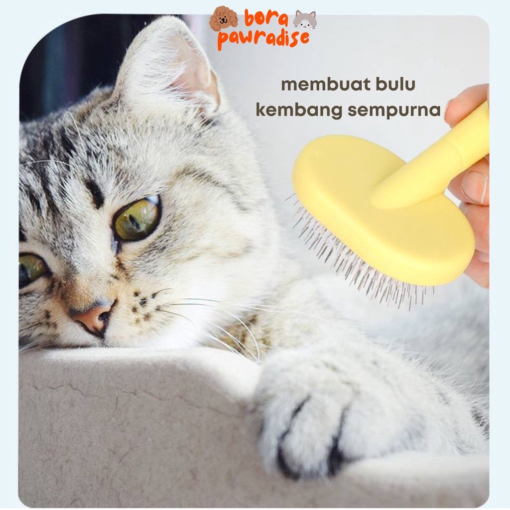 Slicker Brush Anjing / Slicker Brush Kucing / Sisir Bulu Anjing / Sisir Bulu Kucing